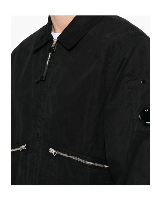 C P Company Black Zipper Jacket for men