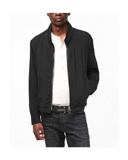 Tom Ford Black Stand-Collar Zip-Up Jacket for men