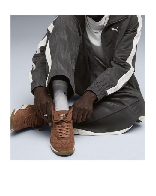 PUMA Brown Low-Top Sneakers