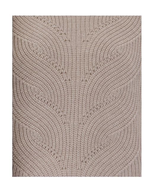 Herno Gray Chevron Knitted Sweater