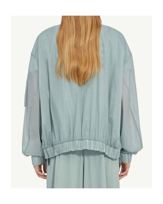 MM6 MAISON MARGIELA X SALOMON Blue Numbers-Printed Zipped Bomber Jacket