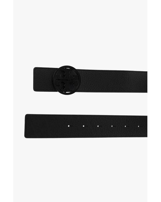 Tory Burch White 15 Miller Powder Coated Belt