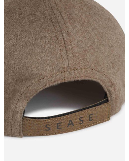 Sease Brown Cashmere Cap for men
