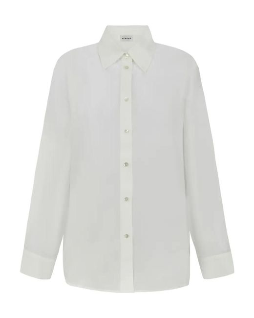 P.A.R.O.S.H. White Sweet Buttoned Shirt