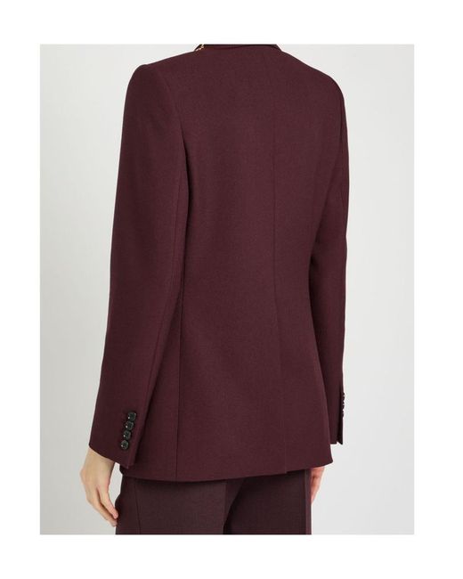 Chloé Purple Single Breased Wool Blazer