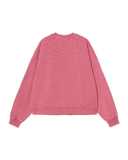 Carhartt Pink Long-Sleeved Sweatshirt