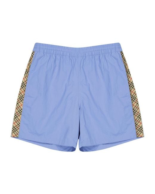 Burberry Blue Stylish Swim Trunks for men