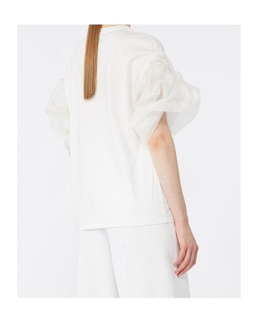 Max Mara White Short-Sleeved Top