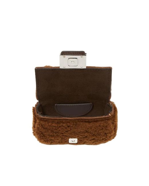 Fendi Brown Dark Shearling Charm for men
