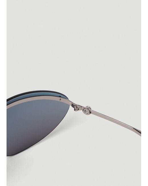 Moncler Pink Eyewear Mirrored Frame Sunglasses for men