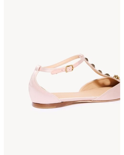 Chloé Pink Chloé Celeste Ballerinas