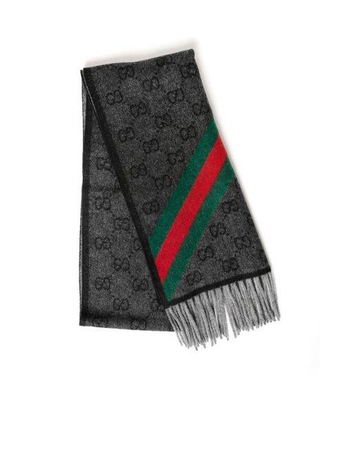 Gucci Multicolor Wool Tassel Scarf for men