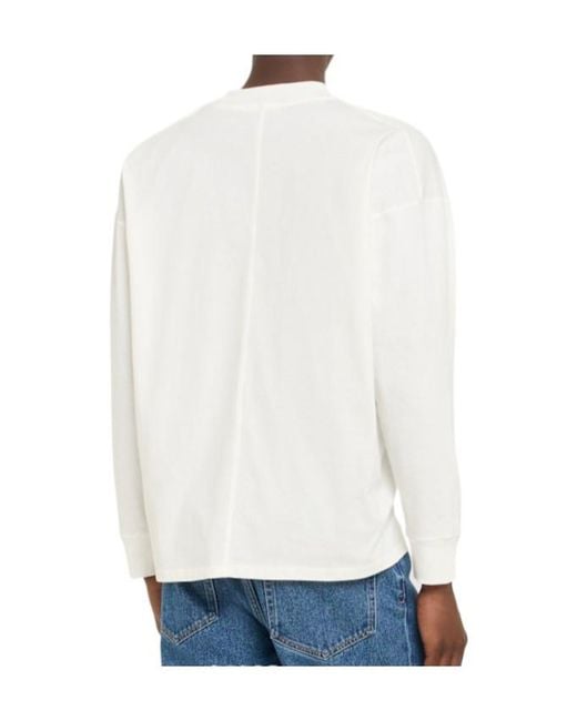 The Row White Crewneck Longsleeve Top for men