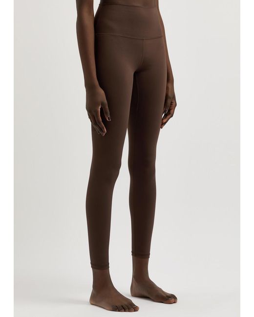 Varley Brown Freesoft Stretch-Jersey Leggings
