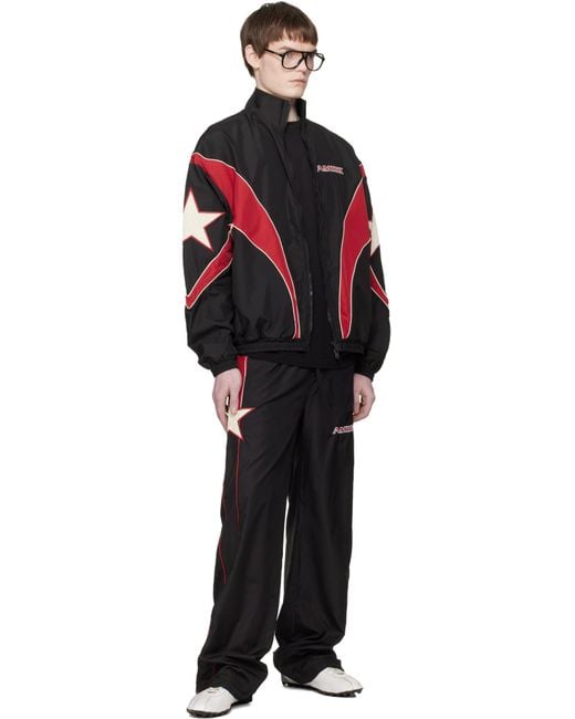 Amiri Black Star Panel Track Pants for men