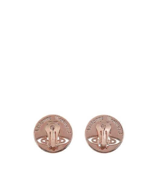 Vivienne Westwood Pink Logo Earrings