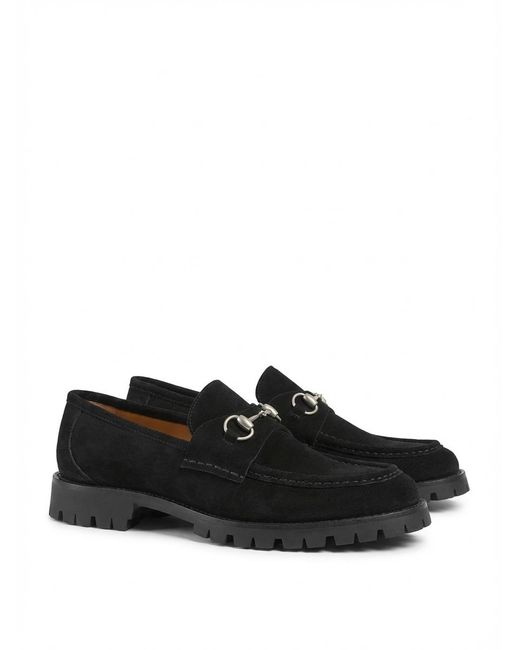 Gucci Black Horsebit Loafers for men