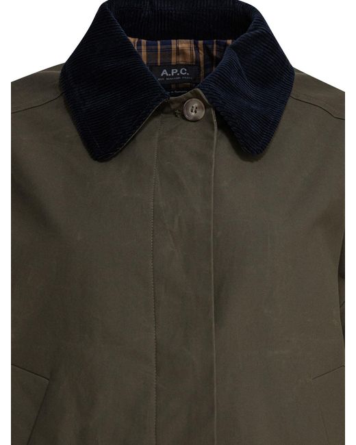 A.P.C. Green Long-Sleeved Jacket