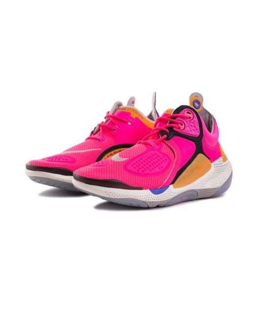 Nike Pink Perforated Detail Sneakers for men
