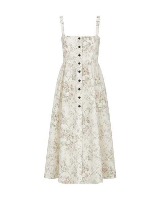 Dior White Mid-Length Flared Dress