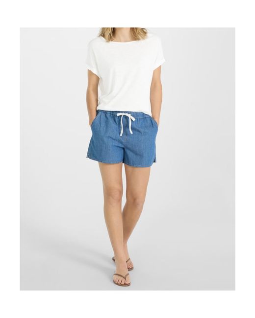 Juvia Blue Drawstring Waist Shorts