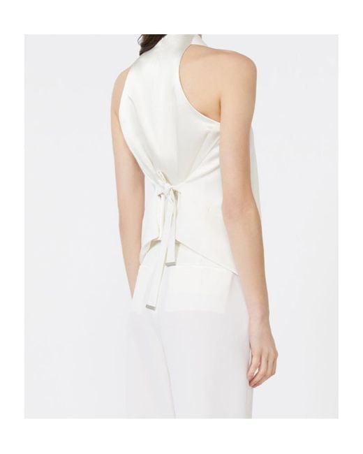 Max Mara White Pianoforte Selva Button-Up Gilet