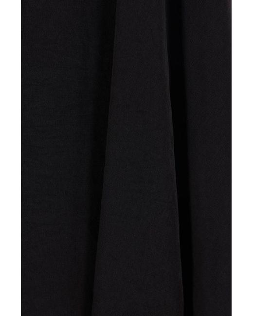 Yohji Yamamoto Black Draped Asymmetric Skirt