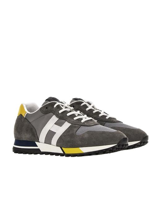 Hogan Multicolor Panelled Lace-Up Sneakers for men