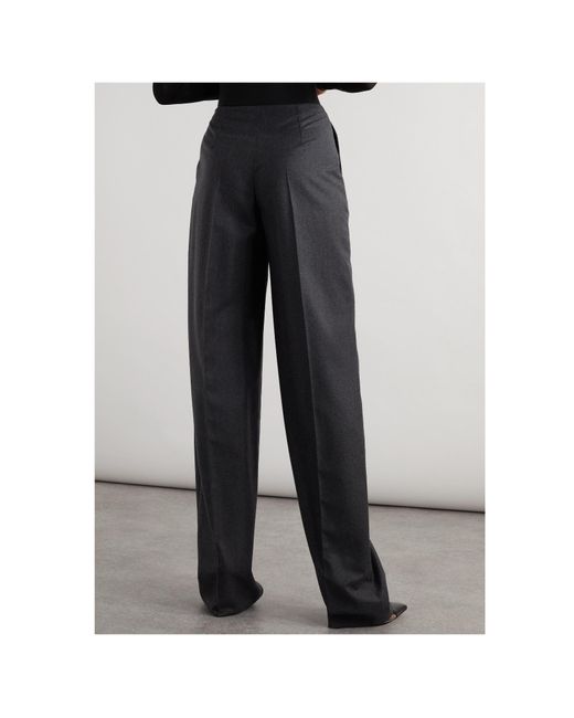 Alaïa Blue Buckle-Detail Trousers