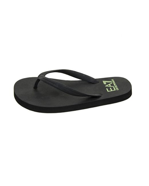 EA7 Black Logo Details, Flip-Flops for men