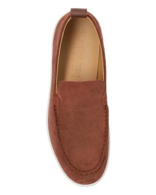 Lanvin Red Cruiser Moccasins for men