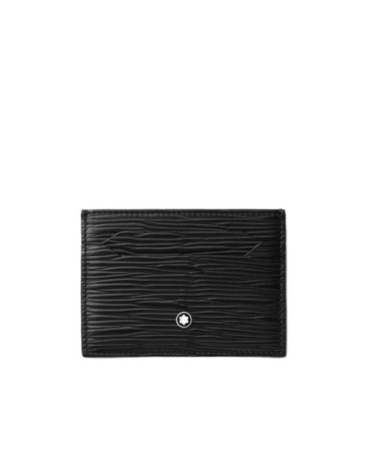 Montblanc Black Meisterstück 4810 Logo Plaque Card Holder for men