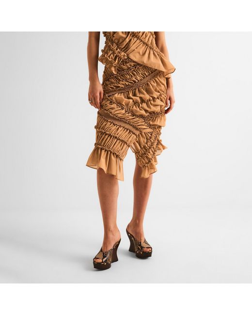 Magda Butrym Natural Fashionable Mid-Length Dress