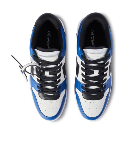 Off-White c/o Virgil Abloh Blue Leather Out Of Office Sneakers for men