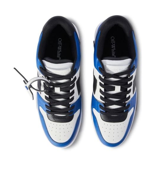 Off-White c/o Virgil Abloh Blue Leather Out Of Office Sneakers for men