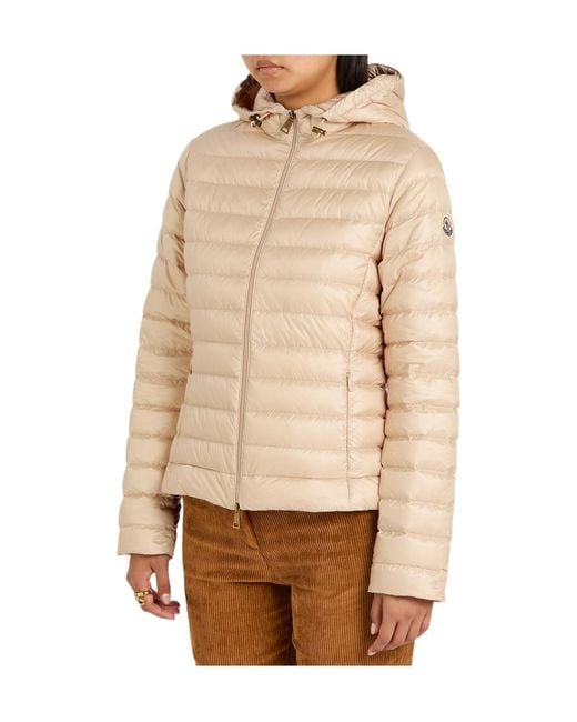 Moncler Natural Padded Hooded Nylon Jacket