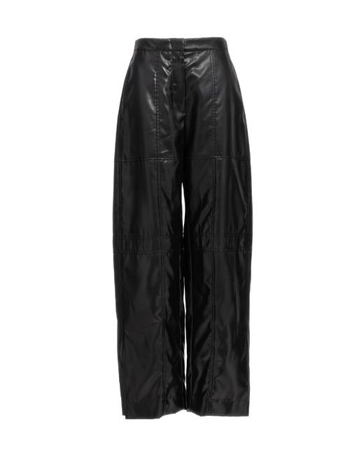 Jil Sander Black Panelled Design Straight Leg Pants