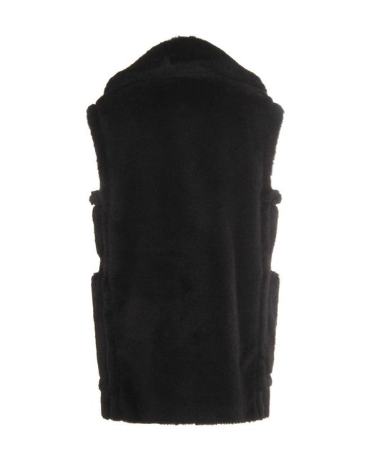 Max Mara Black Bormida Double-Breasted Gilet