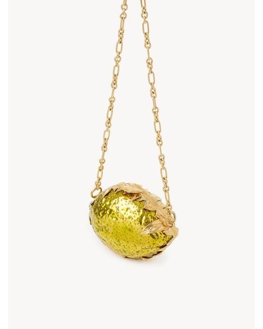 Chloé Yellow Chloé Tropicus Lemon Clutch Bag