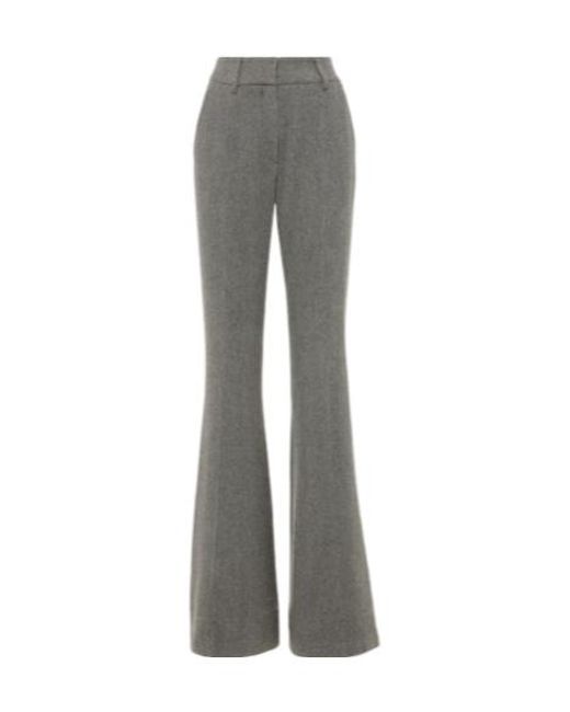 Gabriela Hearst Gray Rhein High-Rise Wool And Cashmere Flared Pants