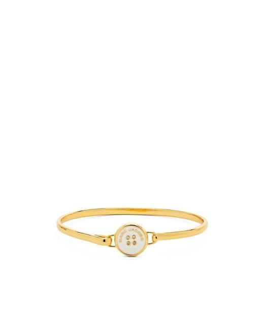 Marc Jacobs Metallic The Button Hinge Bracelet