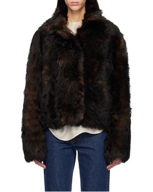 Totême Black Totême Silky Shearling Jacket