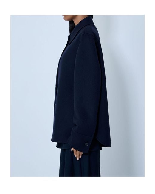 Jil Sander Blue Buttoned Jacket