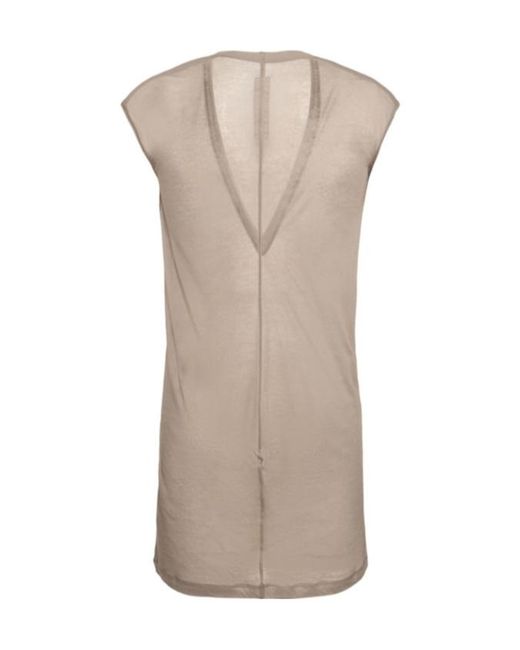 Rick Owens Natural V-Neck Vest for men