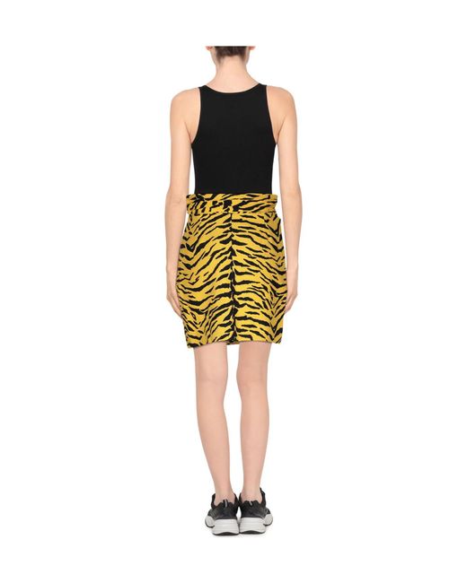 Saint Laurent Yellow Mini Skirts