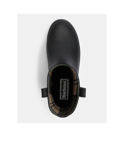Barbour Black Western-Style Short Wellington Boots