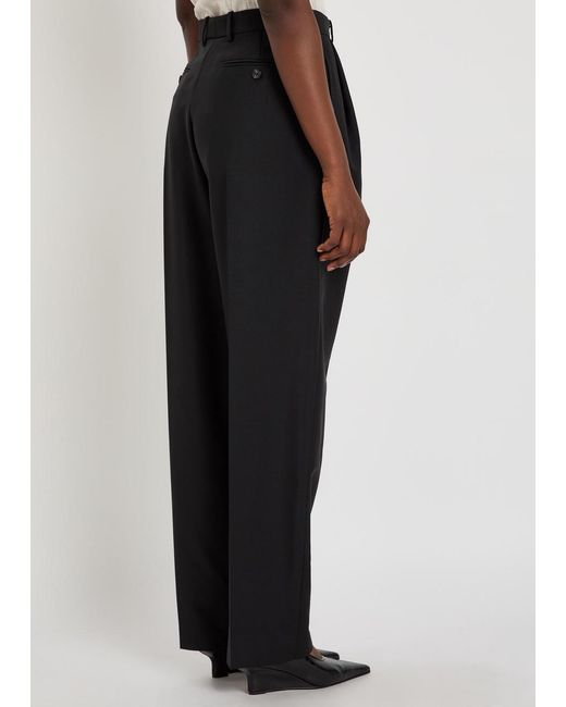 Givenchy Black Wool And Mohair-Blend Trousers
