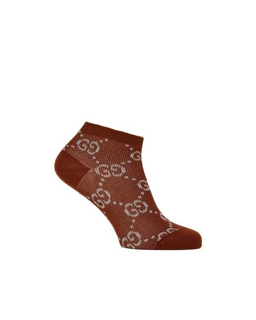 Gucci Brown Low-Key And Versatile Socks
