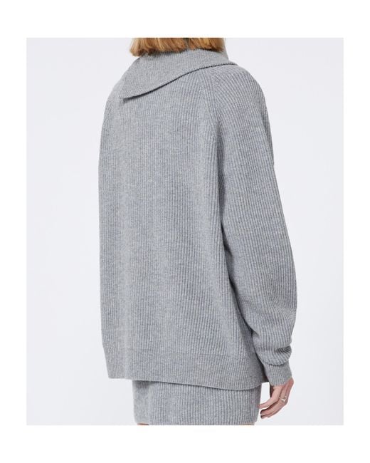 Sportmax Gray Salpa Loose Fit Knitted Jumper