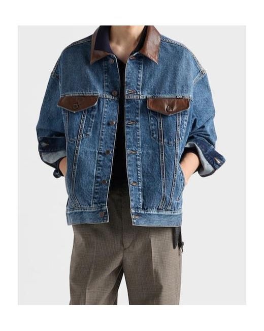Prada Blue Denim Jacket for men